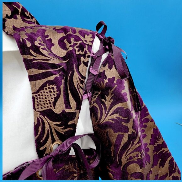 Victorian Steampunk Military Gothic Coat Dress Size 16 Women's Pirate Costume - Picture 5 of 10